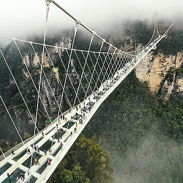 Zhangjiajie Grand Canyon + Glass Bridge + Yellow Dragon Cave Day Tour